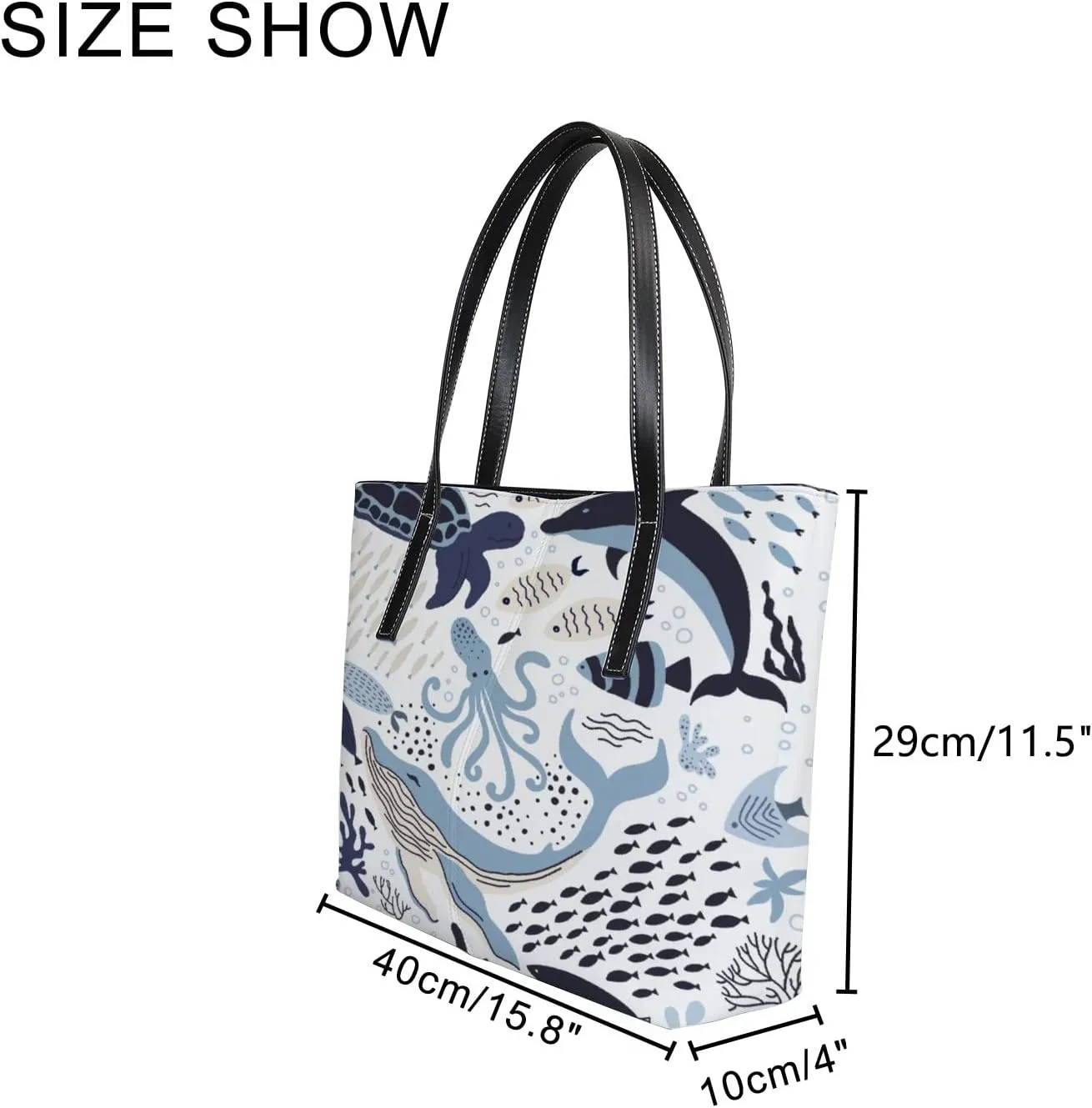 Tote Bag for Women PU Leather Handbags Women's Crossbody Handbags Work Tote Bags for Women Coachbags Tote Bag with Zipper