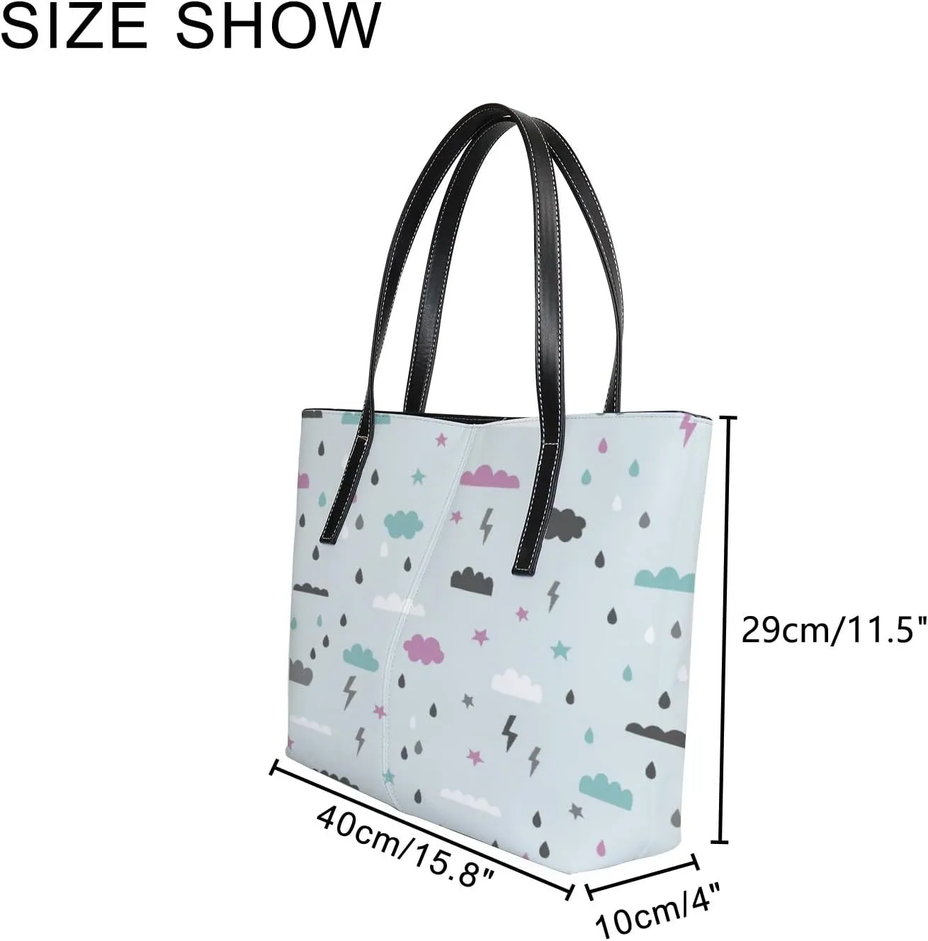 Tote Bag for Women PU Leather Handbags Women's Crossbody Handbags Work Tote Bags for Women Coachbags Tote Bag with Zipper