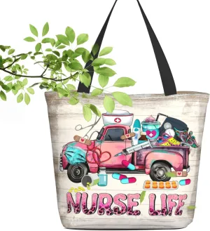 Tote Bag for Women Reusable Shopping Tote Bag Zippered Inspirational Scripture Shoulder Bags