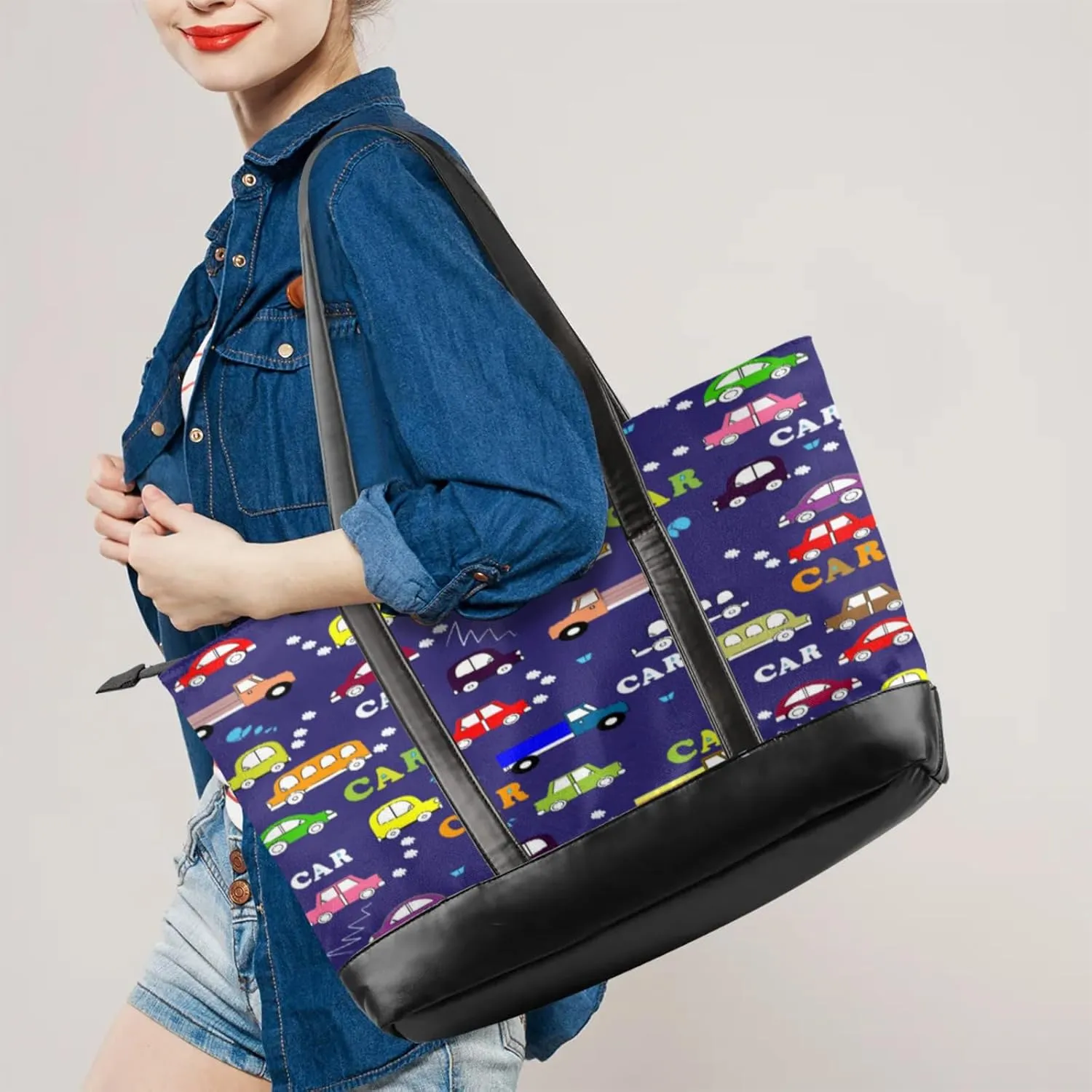 Tote Bag for Women with Zipper, Laptop Tote Bags Laptop Sleeve Case Shoulder Bag Messenger Bags