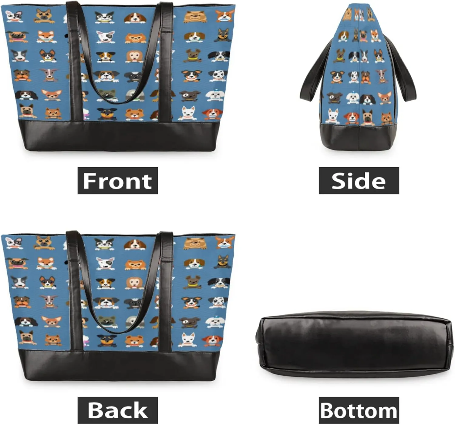 Tote Bag for Women with Zipper, Laptop Tote Bags Laptop Sleeve Case Shoulder Bag Messenger Bags