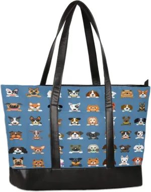 Tote Bag for Women with Zipper, Laptop Tote Bags Laptop Sleeve Case Shoulder Bag Messenger Bags