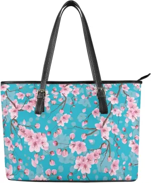 Tote Bag for Women Zipper Shoulder Bag Faux Leather Purses