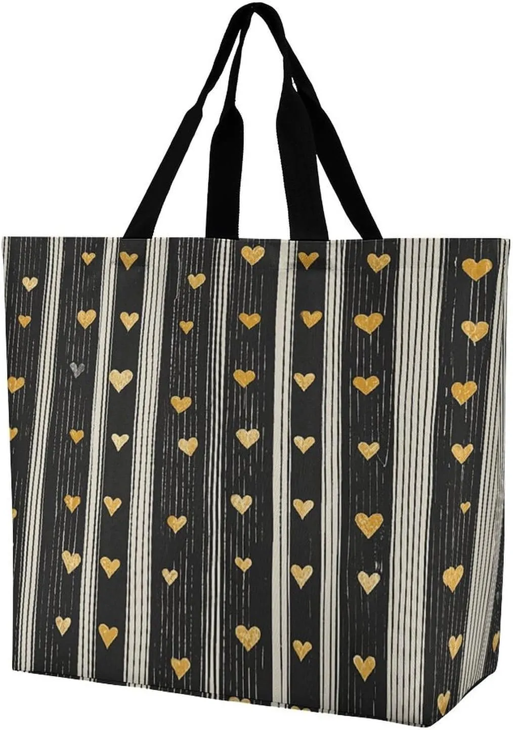 Tote Bag Reusable Grocery Bag Foldable Shopping Bag Blue White Coral Shoulder Bag Canvas Tote Bag for Travel Work