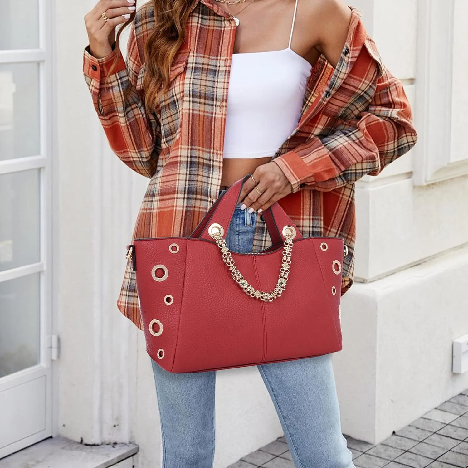 Tote Bags Y2K Designer Purses and Handbags for Women Top Handle Ladies Shoulder Bags Trendy