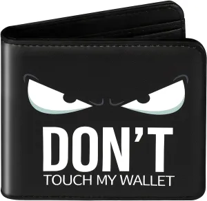 Toyuma Leather Wallet for Boys Wallets for Girls Kids Wallet Cute Kawaii Anime Cool Cartoon Fun Purse Credit ID Card Slim Bifold Small Coin Purses for Teens Boys Minimalist Wallet, White Eye
