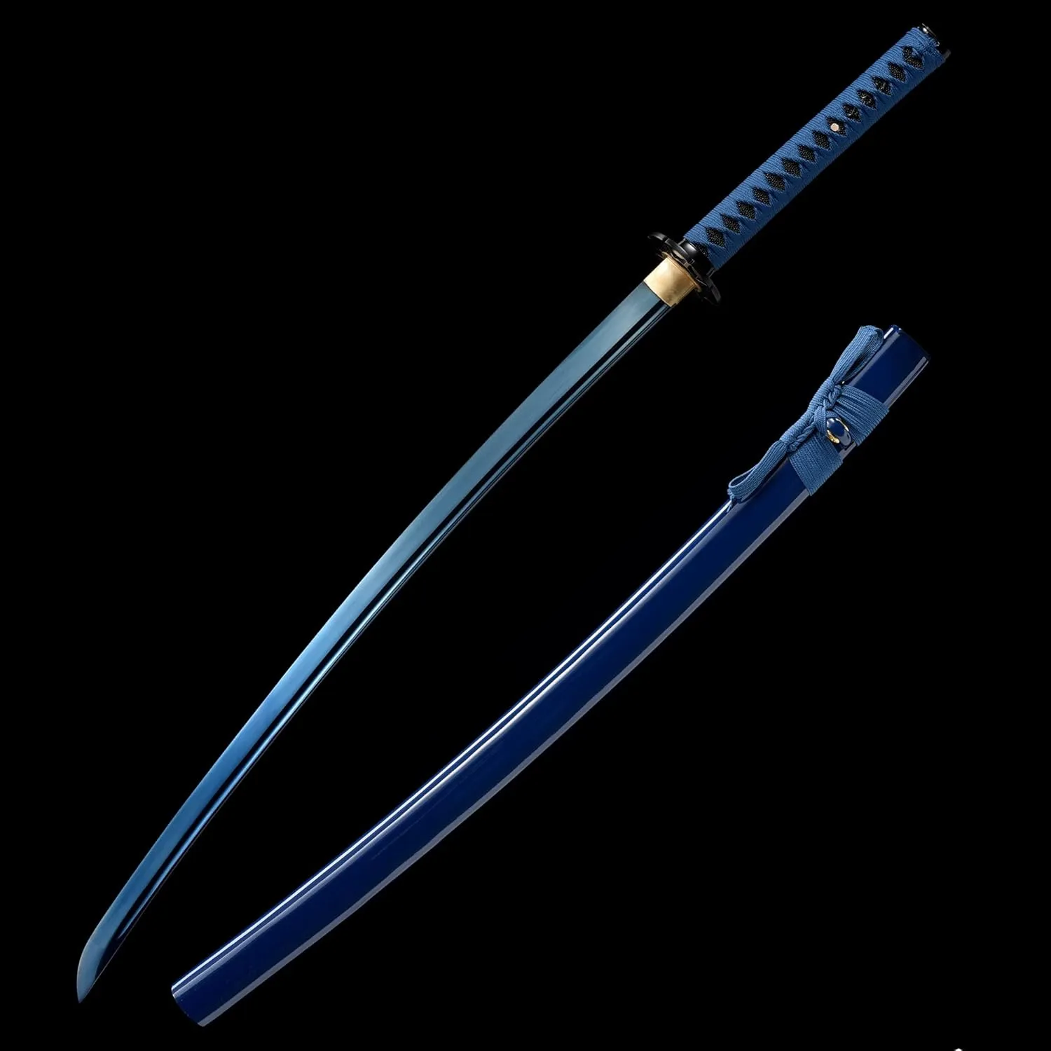 Traditional Heat/Clay Tempered Hand Forged Katana Sword | Real 1060/1095 T10 High Carbon Steel Sharp Full Tang Katanas | Practical Authentic Japanese Samurai Swords