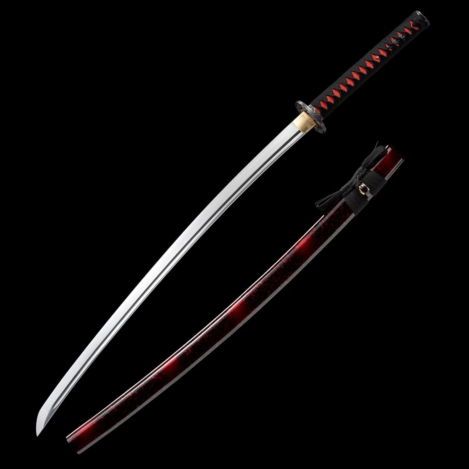 Traditional Heat/Clay Tempered Hand Forged Katana Sword | Real 1060/1095 T10 High Carbon Steel Sharp Full Tang Katanas | Practical Authentic Japanese Samurai Swords