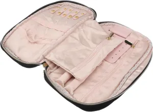Travel Jewelry Organizer Bag Zipper Storage Bag for Jewelry Compact Large Capacity Travel Pouches for Earrings Necklaces Bracelets Rings Wash Resistant Random