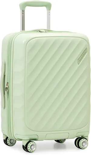 Traveler's Choice Elm Expandable Spinner Luggage Set, Glossy Mint, 21" Carry-On