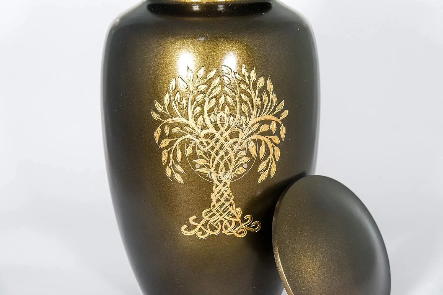 Tree of Life Engraved Cremation Urns for Human Ashes Adult Female, Burial Urns, Decorative Urns, Funeral Urns Hold Up to 200LB Large - Bag Included - Antique Copper