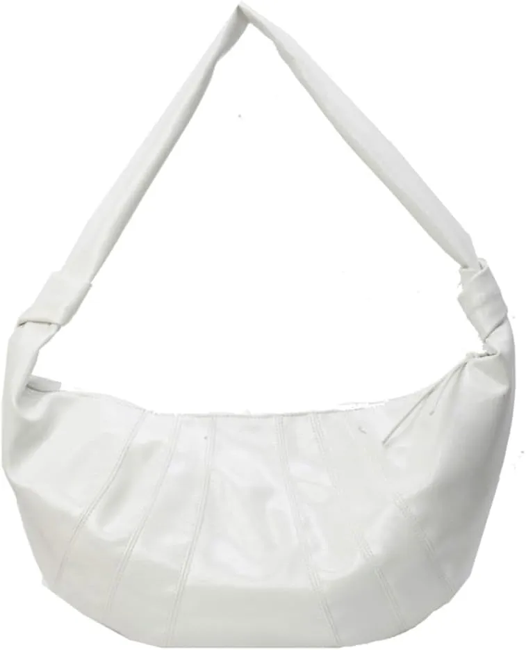 Trendy Crossbody Bag for Women Soft Vegan Leather Shoulder Tote Bag Large Dumpling Handbag Top Handle Satchel