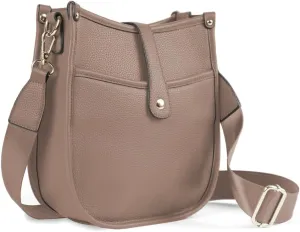 Trendy Hobo Crossbody Handbag with Adjustable Straps - Vegan Leather Designer Purses