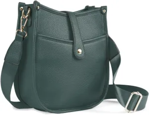 Trendy Hobo Crossbody Handbag with Adjustable Straps - Vegan Leather Designer Purses