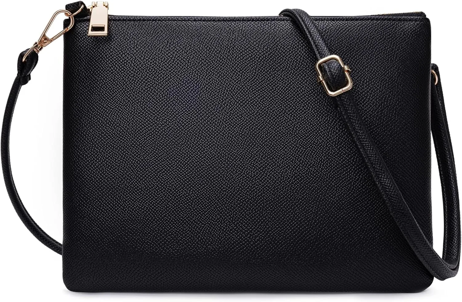 Trendy Small Crossbody Bags for Women Vegan Leather Simple Shoulder Purses Clutch Wallet with Adjustable Strap