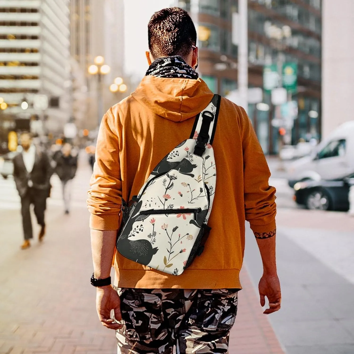 Truck Creative Pattern Sling Bag Crossbody Bags Cross Body Bag Fanny Packs Chest Bags Sling Purses for Travel