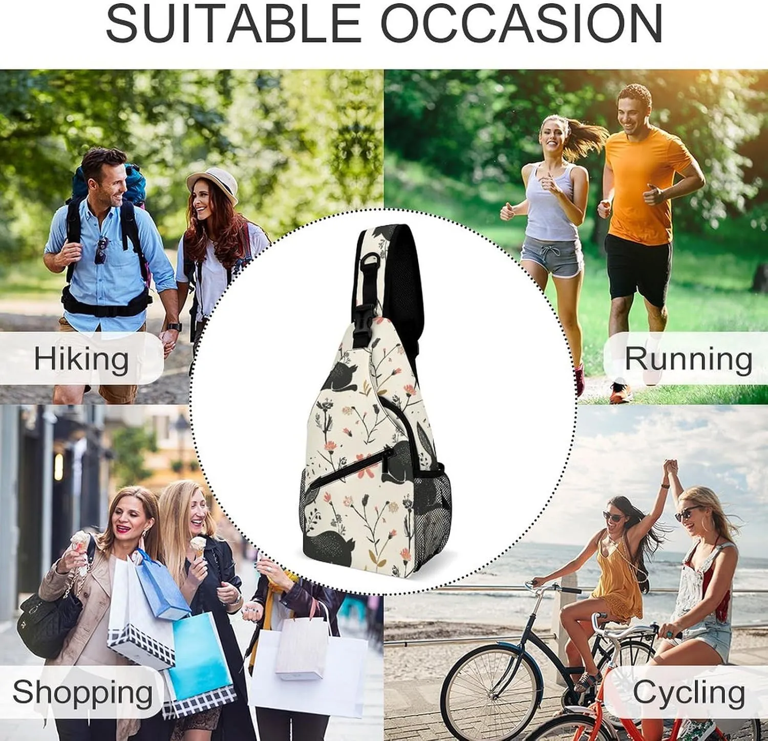 Truck Creative Pattern Sling Bag Crossbody Bags Cross Body Bag Fanny Packs Chest Bags Sling Purses for Travel