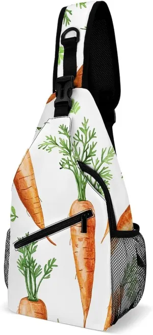 Truck Creative Pattern Sling Bag Lightweight Crossbody Chest Pack Travel Shoulder Bag with Adjustable Strap