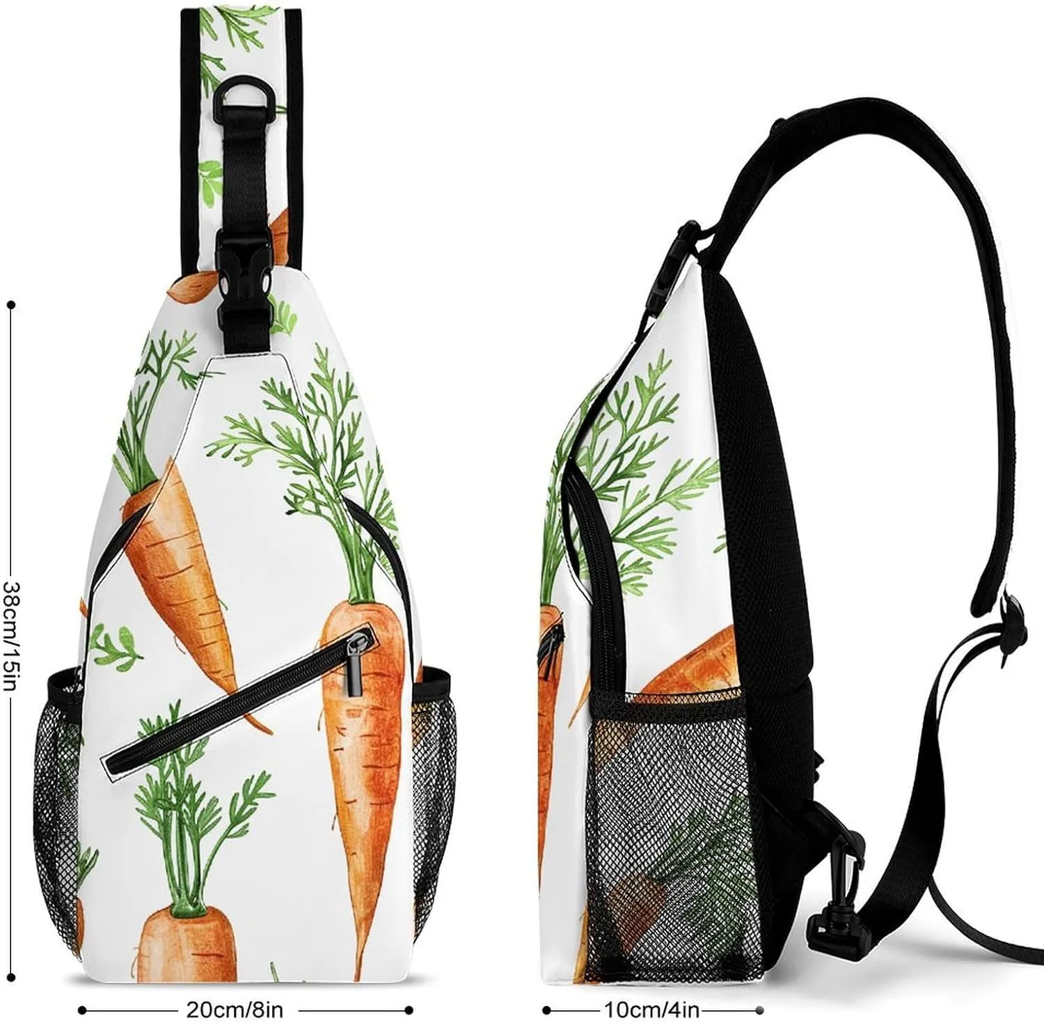 Truck Creative Pattern Sling Bag Lightweight Crossbody Chest Pack Travel Shoulder Bag with Adjustable Strap
