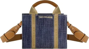 True Religion Tote Bag, Women's Mini Handbag with Adjustable Shoulder Strap