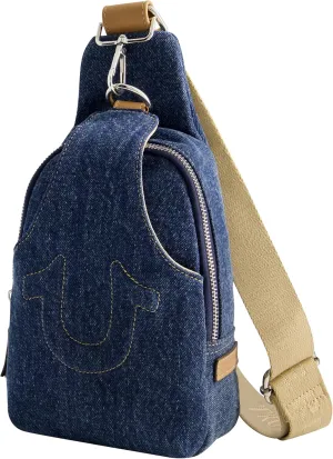 True Religion Women's Sling Bag, Small Travel Backpack with Adjustable Shoulder Crossbody Strap