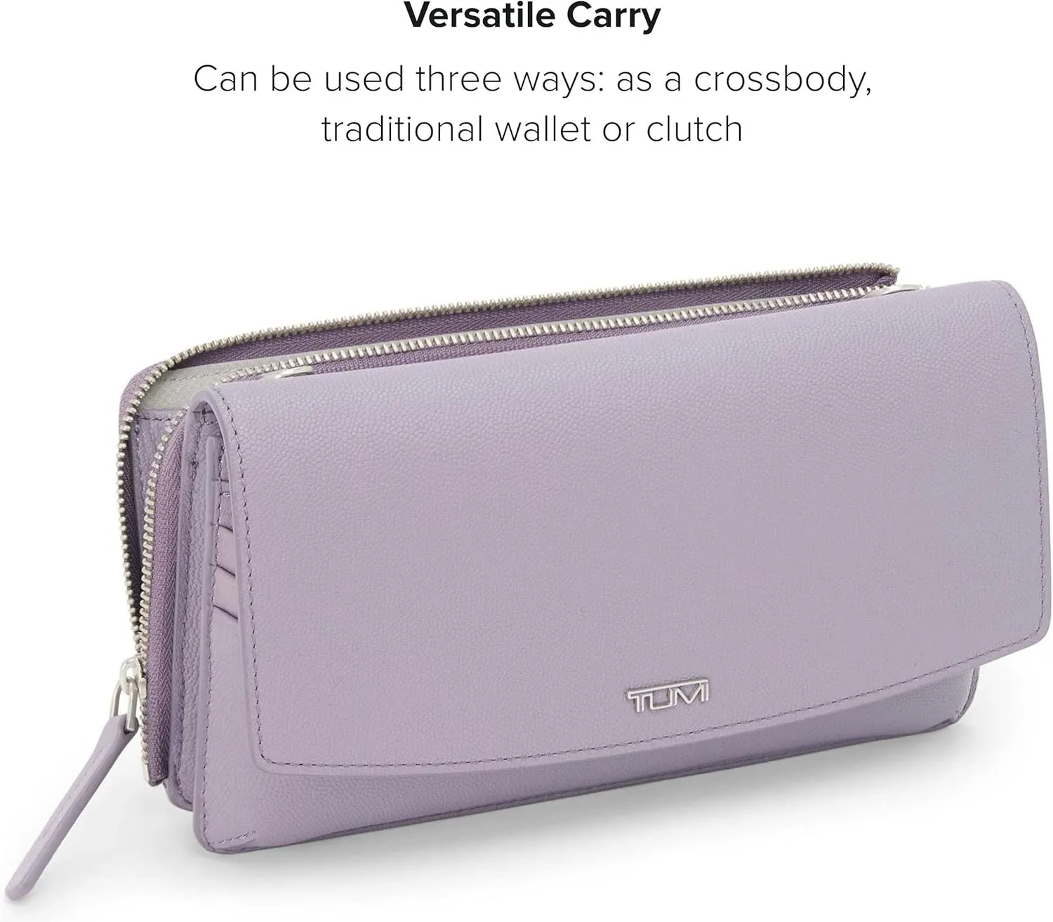 Tumi Women's Wallet Crossbody, Lavender, One Size