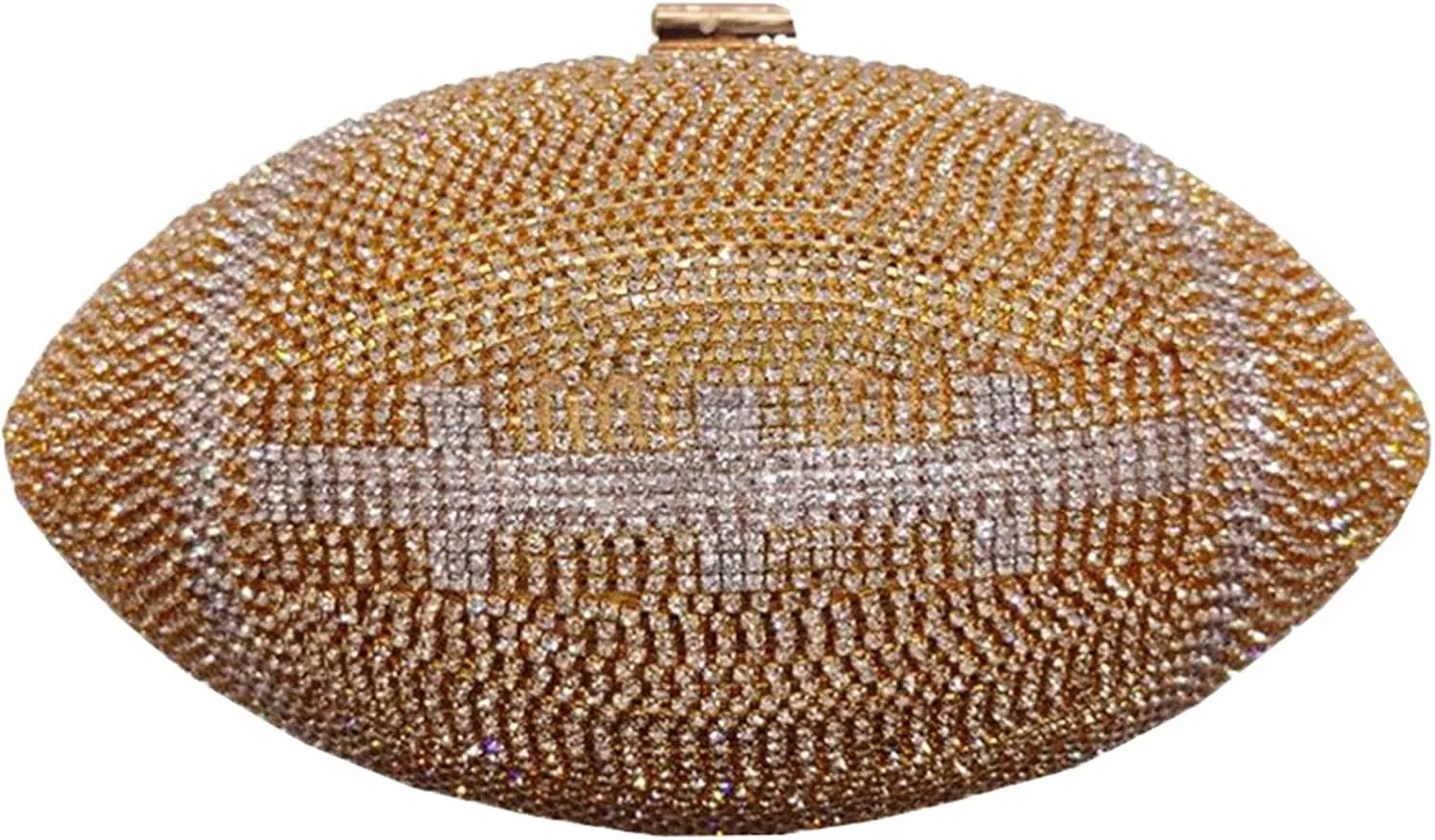 UMREN Women Basketball Shaped Cross Body Purse Rhinestone Round Ball Crystal Evening Bag Clutch Handbag for Wedding Party