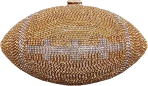 UMREN Women Basketball Shaped Cross Body Purse Rhinestone Round Ball Crystal Evening Bag Clutch Handbag for Wedding Party