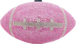 UMREN Women Basketball Shaped Cross Body Purse Rhinestone Round Ball Crystal Evening Bag Clutch Handbag for Wedding Party