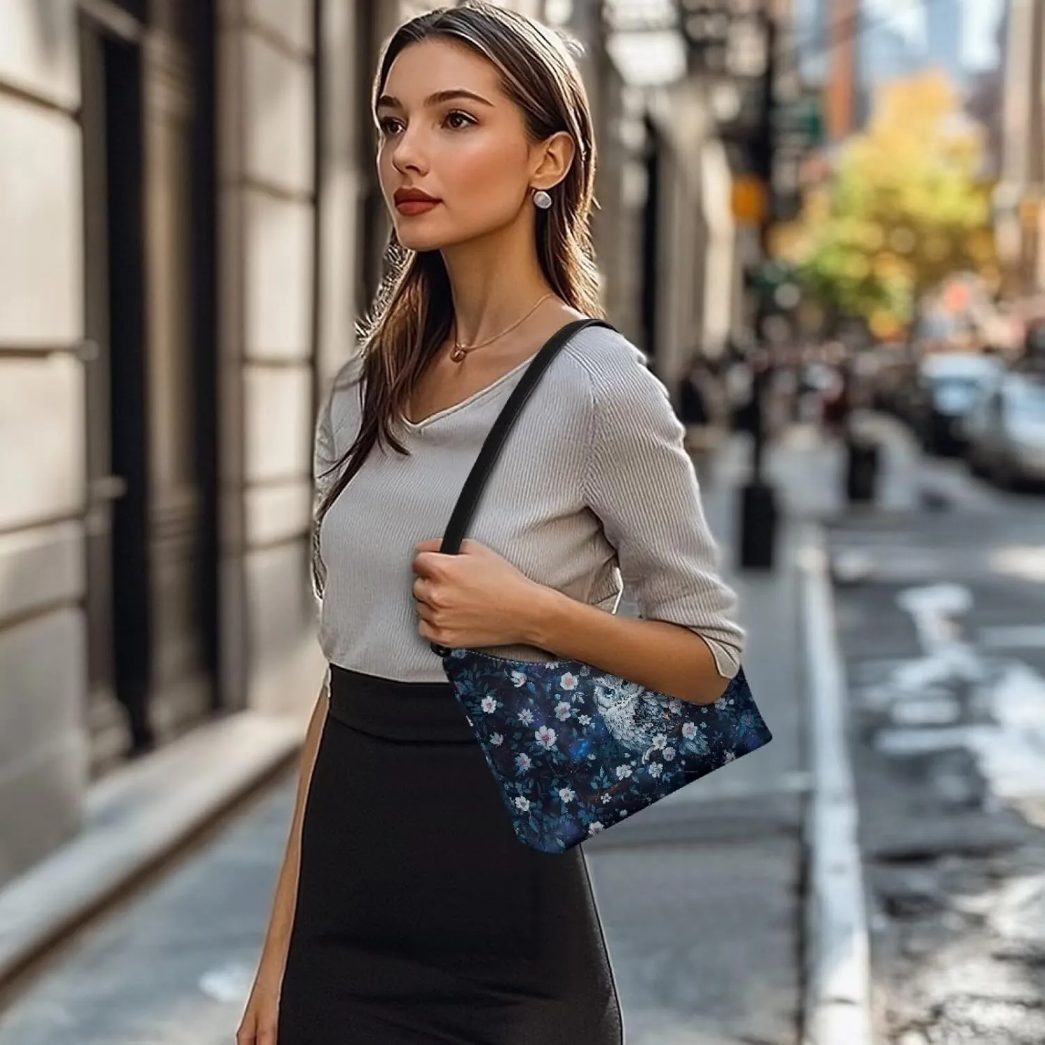 Underarm Shoulder Bag for Women Handbag with Zipper Fashion Top Handle Bag Work Travel Wallet Purse