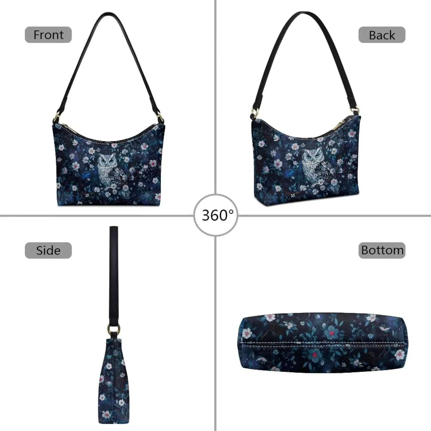 Underarm Shoulder Bag for Women Handbag with Zipper Fashion Top Handle Bag Work Travel Wallet Purse