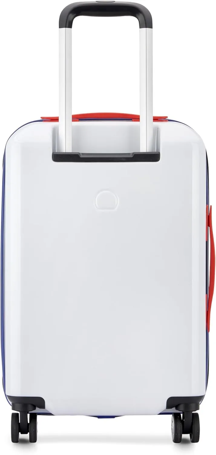 United Colors of Benetton United Hardside Luggage with Spinner Wheels, White, Carry-On 19 Inch