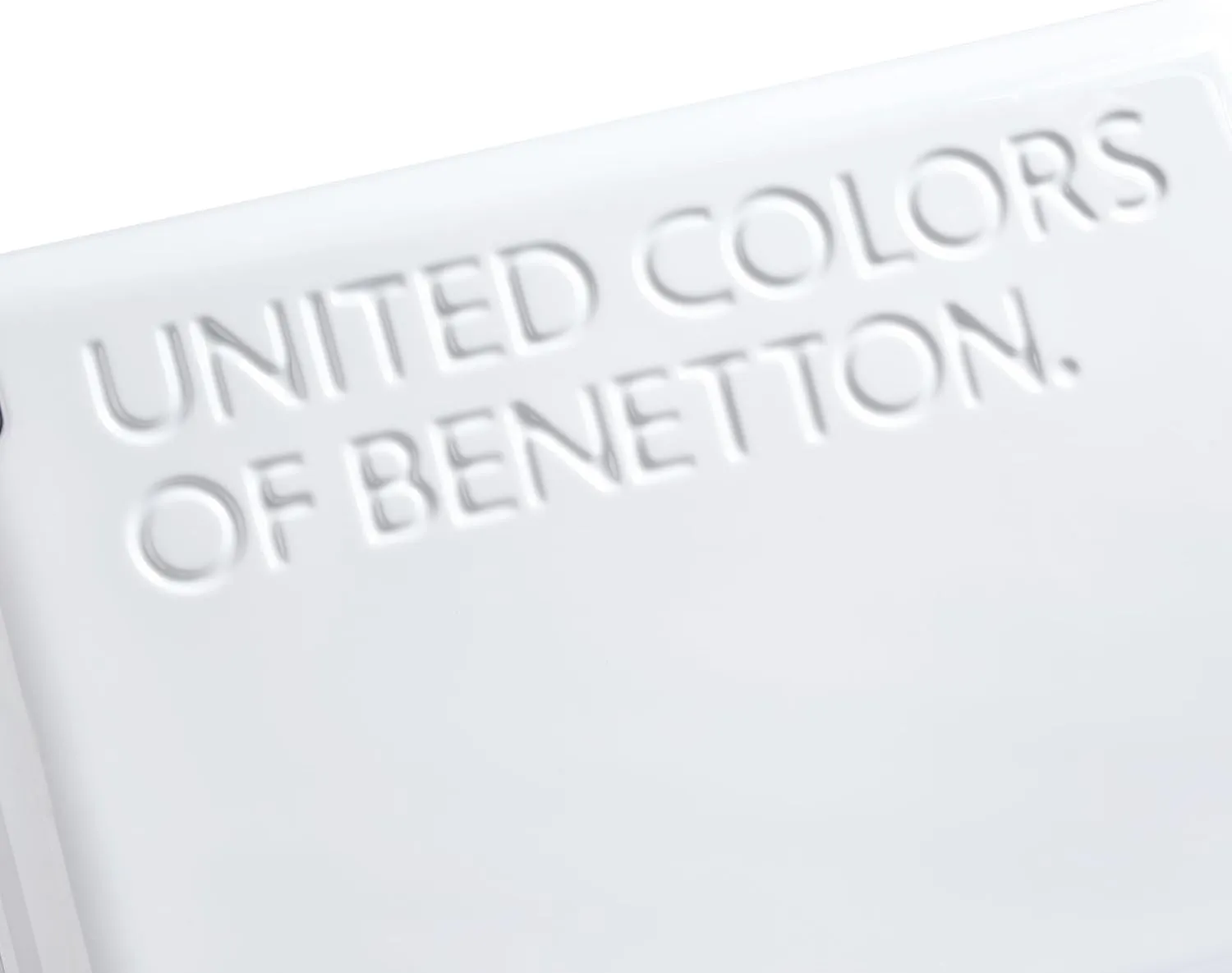 United Colors of Benetton United Hardside Luggage with Spinner Wheels, White, Carry-On 19 Inch