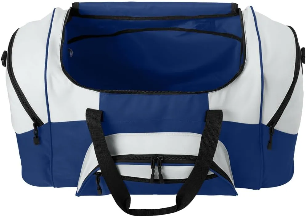 University of Illinois Duffel Bag LARGE Illini Suitcase or Gym Bag for Men Ladies Him or Her! (Royal)