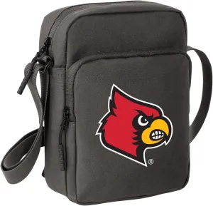 University of Louisville Travel Bag Crossbody Sling Pack for Sports Workout Running Festival Waist Pack (UofL on Gray)