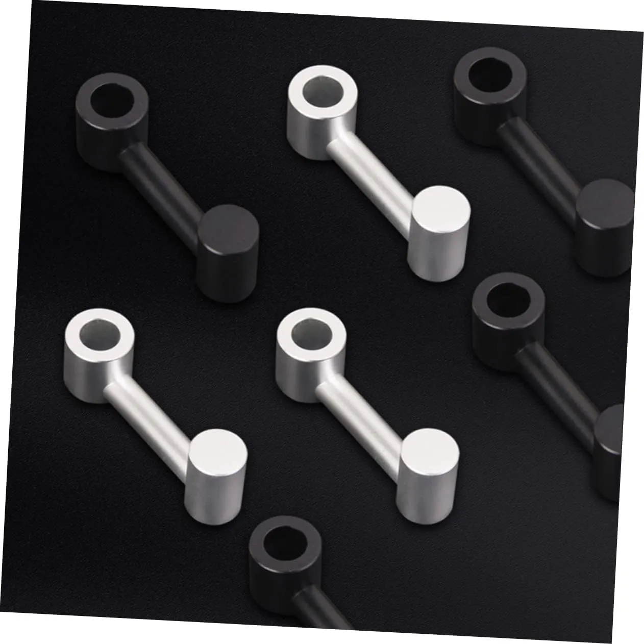 Unomor Organize Your Car Rear Aluminum Alloy Car Seat Back Hook for Storage Hanger for Bags Coats Water Bottles (Black)