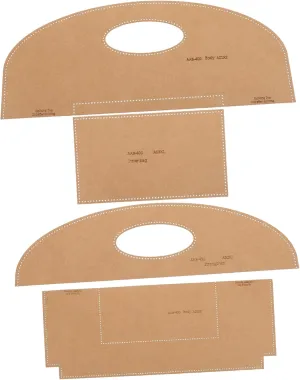 Uonlytech DIY Leather Tote Bag Templates Production Stencils Pattern Design for Bags