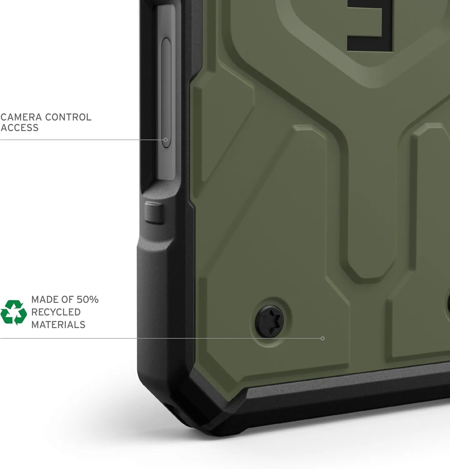 URBAN ARMOR GEAR UAG Designed for iPhone 16 Case 6.1" Pathfinder - Compatible with MagSafe Charging Rugged Shockproof Anti-Slip Military Grade Protective Cover, Olive Drab