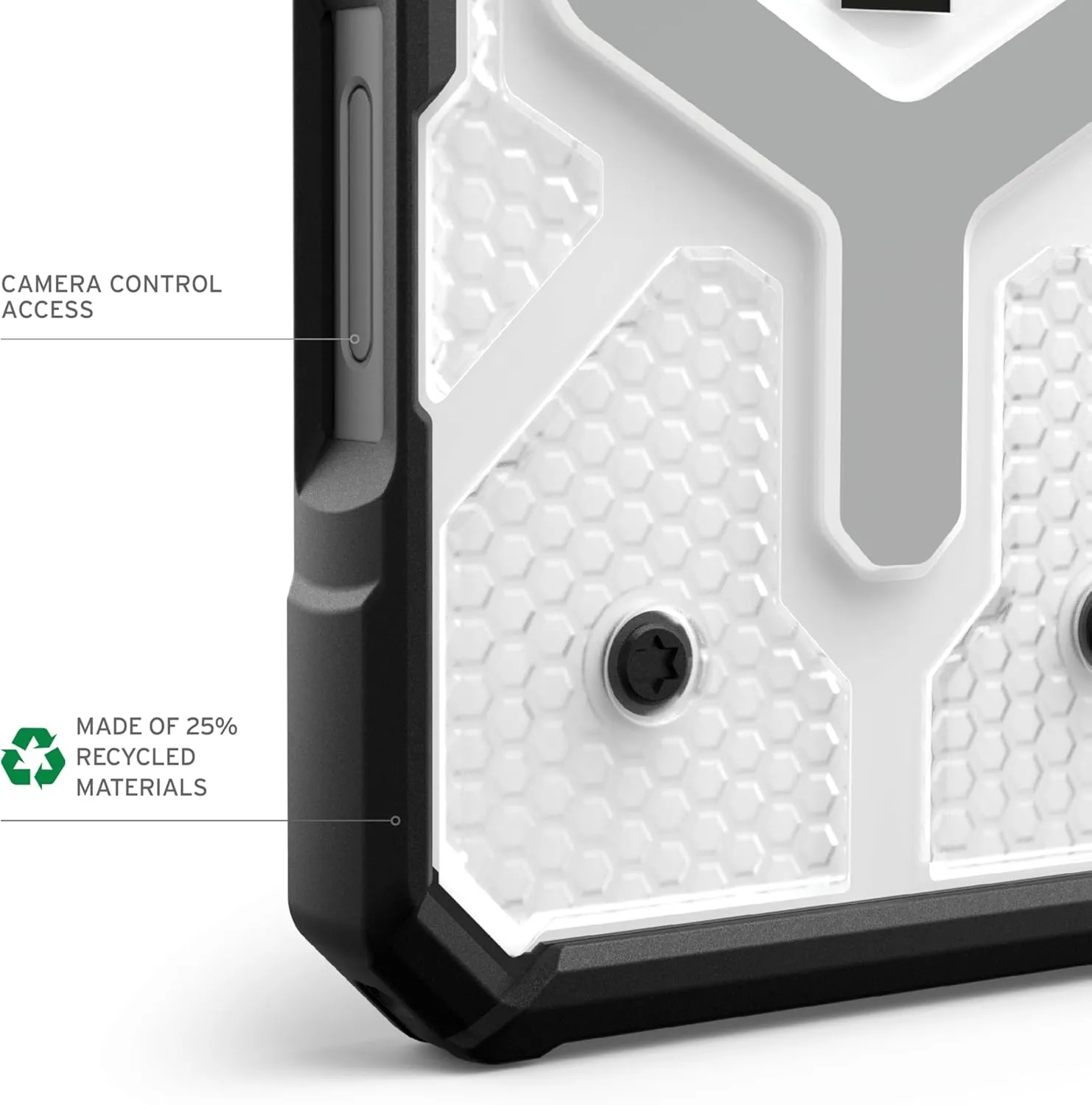 URBAN ARMOR GEAR UAG Designed for iPhone 16 Pro Case 6.3" Pathfinder Clear - Compatible with MagSafe Charging Rugged Shockproof Anti-Slip Military Grade Protective Cover, Ice