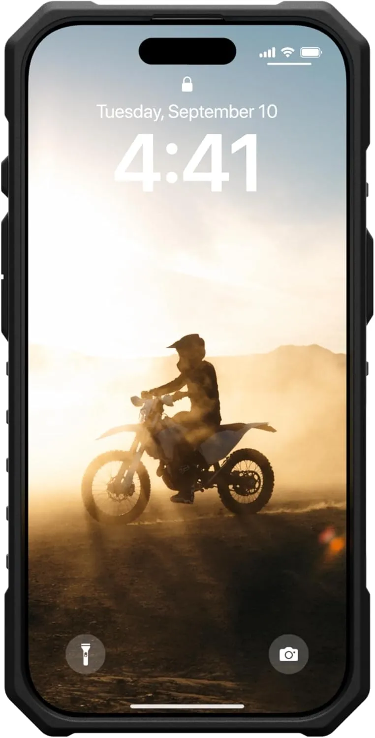 URBAN ARMOR GEAR UAG Designed for iPhone 16 Pro Case 6.3" Pathfinder Clear - Compatible with MagSafe Charging Rugged Shockproof Anti-Slip Military Grade Protective Cover, Ice