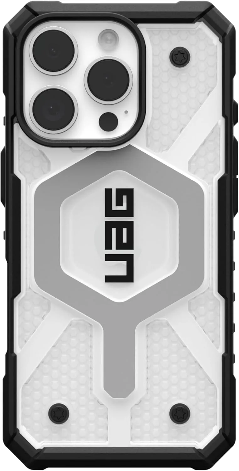URBAN ARMOR GEAR UAG Designed for iPhone 16 Pro Case 6.3" Pathfinder Clear - Compatible with MagSafe Charging Rugged Shockproof Anti-Slip Military Grade Protective Cover, Ice