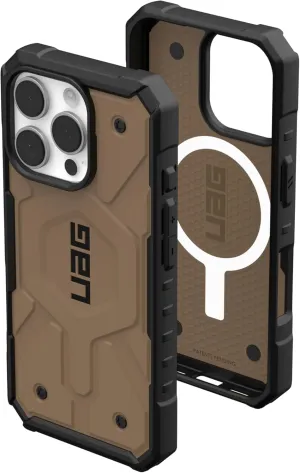 URBAN ARMOR GEAR UAG Designed for iPhone 16 Pro Case 6.3" Pathfinder - Compatible with MagSafe Charging Rugged Shockproof Anti-Slip Military Grade Protective Cover, Dark Earth