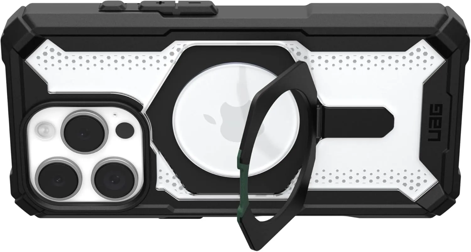 URBAN ARMOR GEAR UAG Designed for iPhone 16 Pro Case 6.3" Plasma XTE - Compatible with MagSafe Charging & Kickstand Rugged Shockproof Anti-Slip Military Grade Protective Cover, Black/Clear