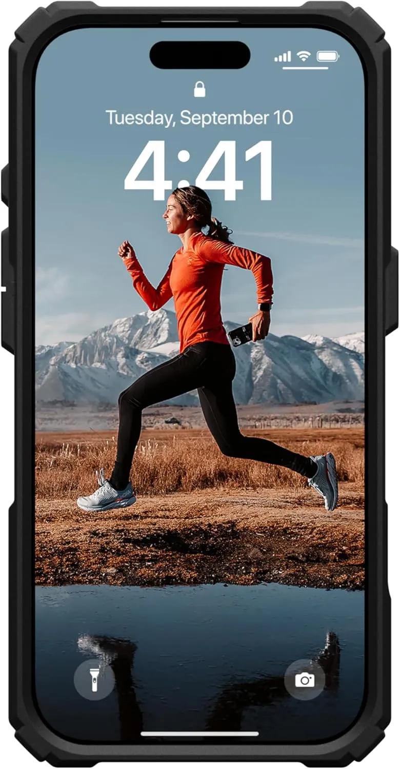 URBAN ARMOR GEAR UAG Designed for iPhone 16 Pro Case 6.3" Plasma XTE - Compatible with MagSafe Charging & Kickstand Rugged Shockproof Anti-Slip Military Grade Protective Cover, Black/Clear