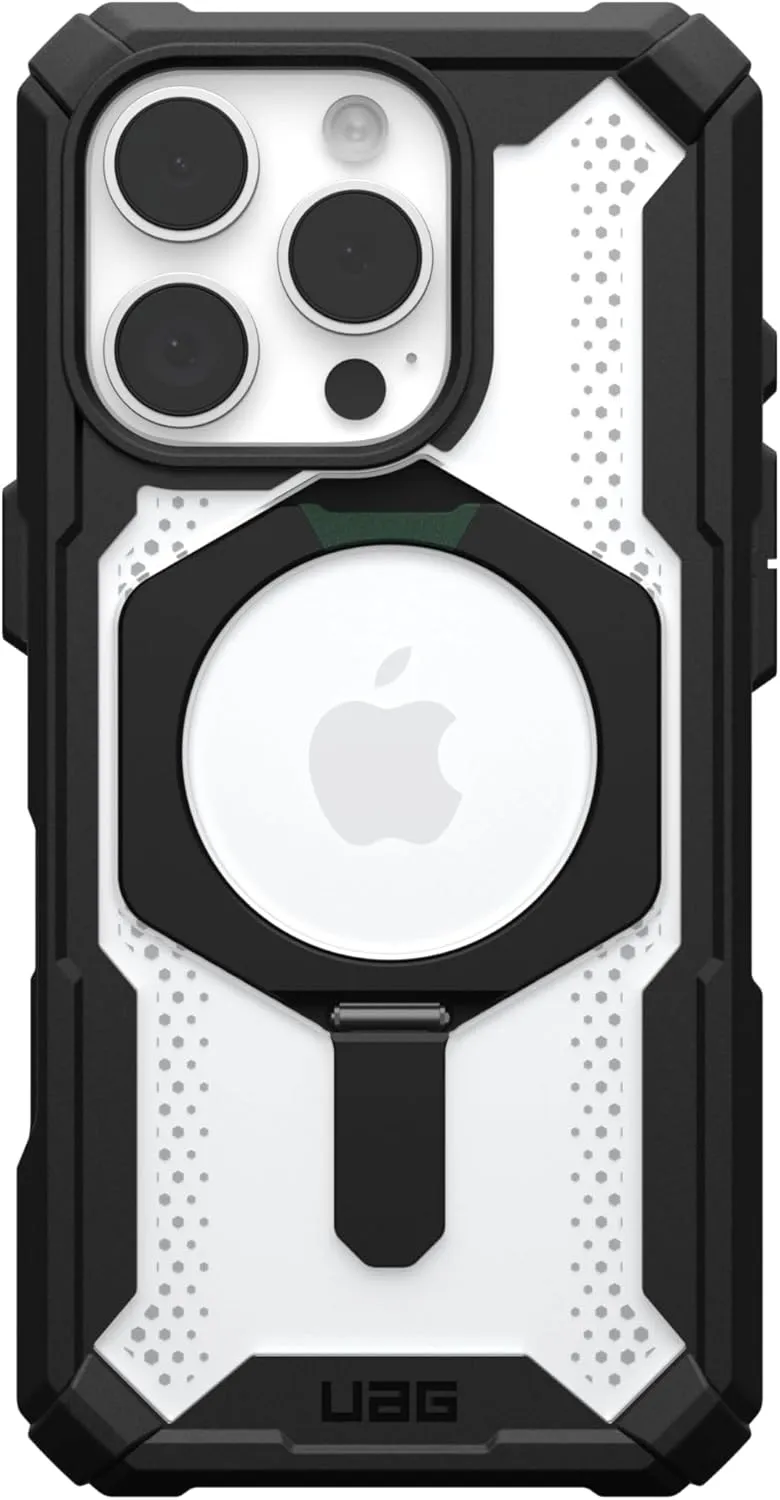 URBAN ARMOR GEAR UAG Designed for iPhone 16 Pro Case 6.3" Plasma XTE - Compatible with MagSafe Charging & Kickstand Rugged Shockproof Anti-Slip Military Grade Protective Cover, Black/Clear