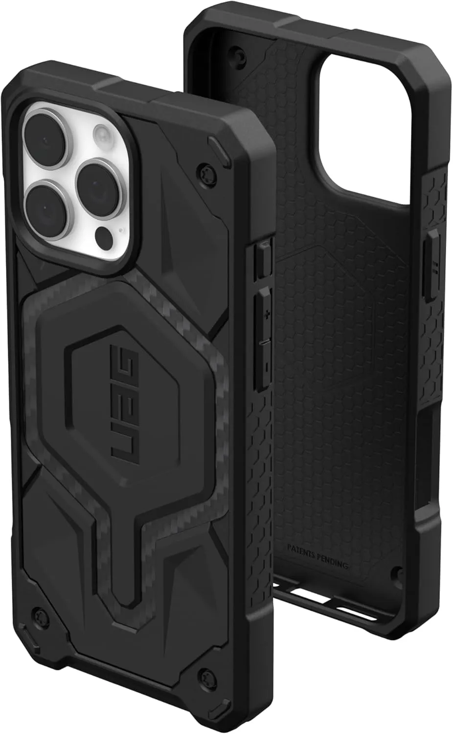 URBAN ARMOR GEAR UAG Designed for iPhone 16 Pro Max Case 6.9" Monarch Pro - Compatible with MagSafe Charging Rugged Heavy Duty Shockproof Anti-Slip Military Grade Protective Cover, Carbon Fiber