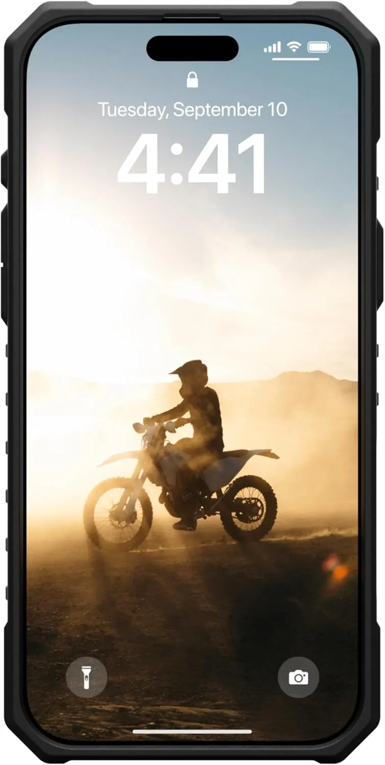 URBAN ARMOR GEAR UAG Designed for iPhone 16 Pro Max Case 6.9" Pathfinder Clear - Compatible with MagSafe Charging Rugged Shockproof Anti-Slip Military Grade Protective Cover, Ash