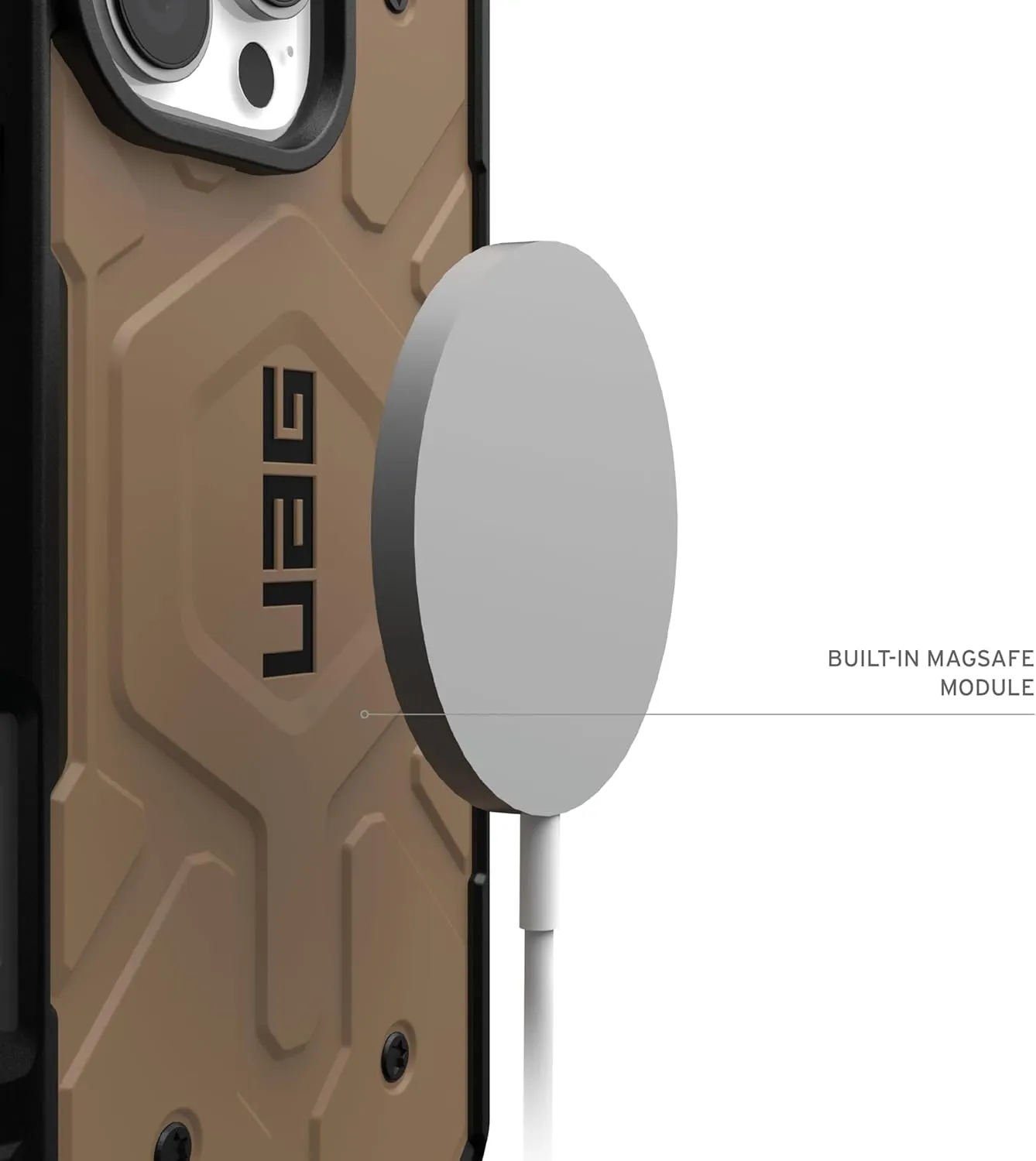 URBAN ARMOR GEAR UAG Designed for iPhone 16 Pro Max Case 6.9" Pathfinder - Compatible with MagSafe Charging Rugged Shockproof Anti-Slip Military Grade Protective Cover, Dark Earth