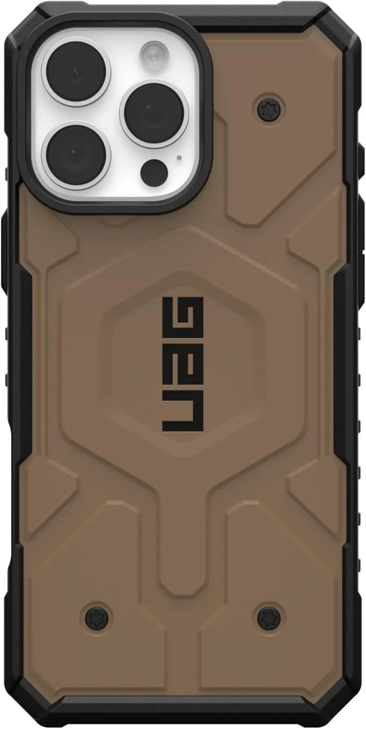 URBAN ARMOR GEAR UAG Designed for iPhone 16 Pro Max Case 6.9" Pathfinder - Compatible with MagSafe Charging Rugged Shockproof Anti-Slip Military Grade Protective Cover, Dark Earth