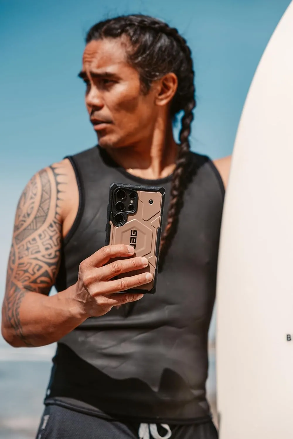 URBAN ARMOR GEAR UAG Designed for Samsung Galaxy S24 Ultra Case 6.8" Pathfinder Black, Magnetic Charging Rugged Military Drop-Proof Impact Resistant Non-Slip Protective Cover